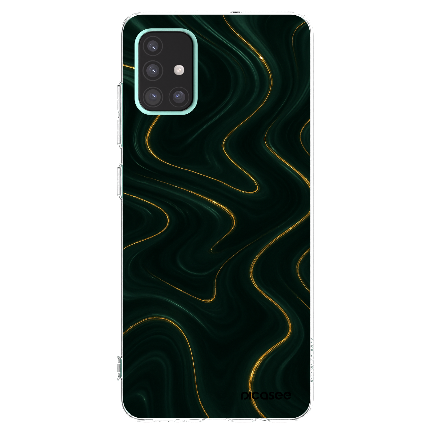 Picasee Samsung Galaxy A51 A515F Hülle - Transparentes Silikon - Vawes