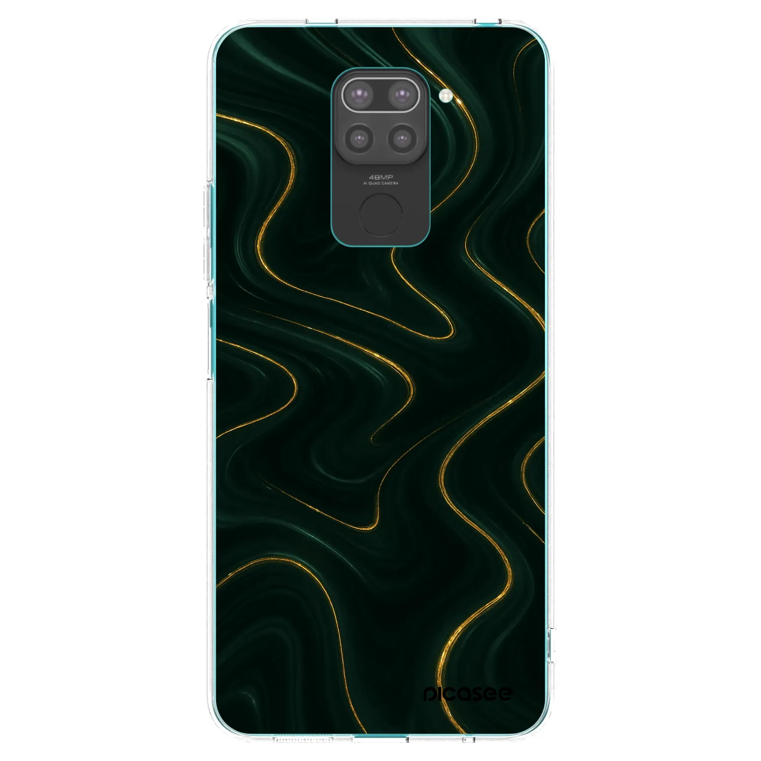 Picasee Xiaomi Redmi Note 9 Hülle - Schwarzes Silikon - Vawes