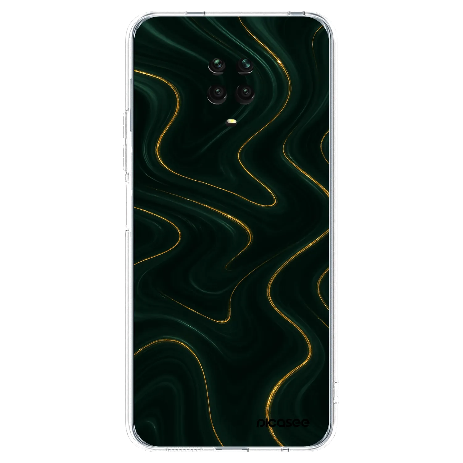 Picasee Xiaomi Redmi Note 9S Hülle - Transparentes Silikon - Vawes