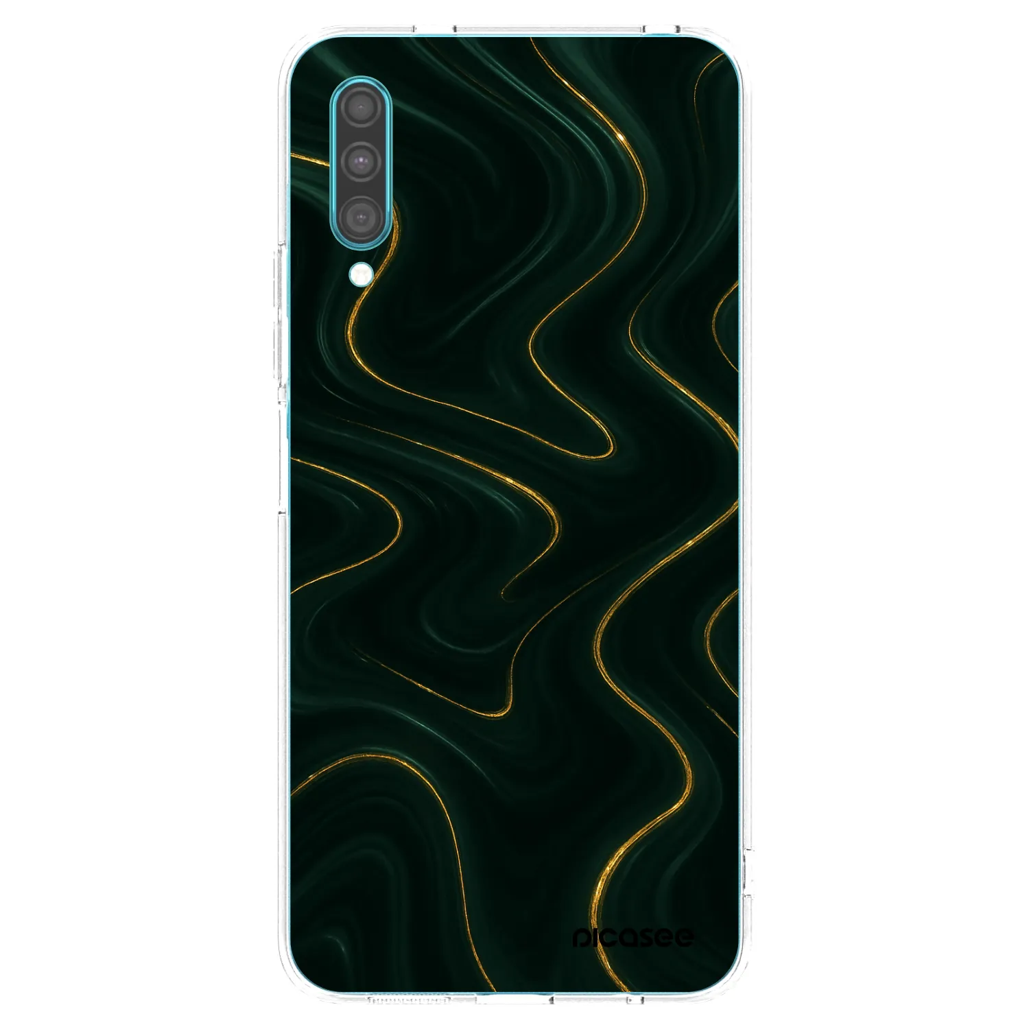 Picasee Samsung Galaxy A30s A307F Hülle - Transparentes Silikon - Vawes