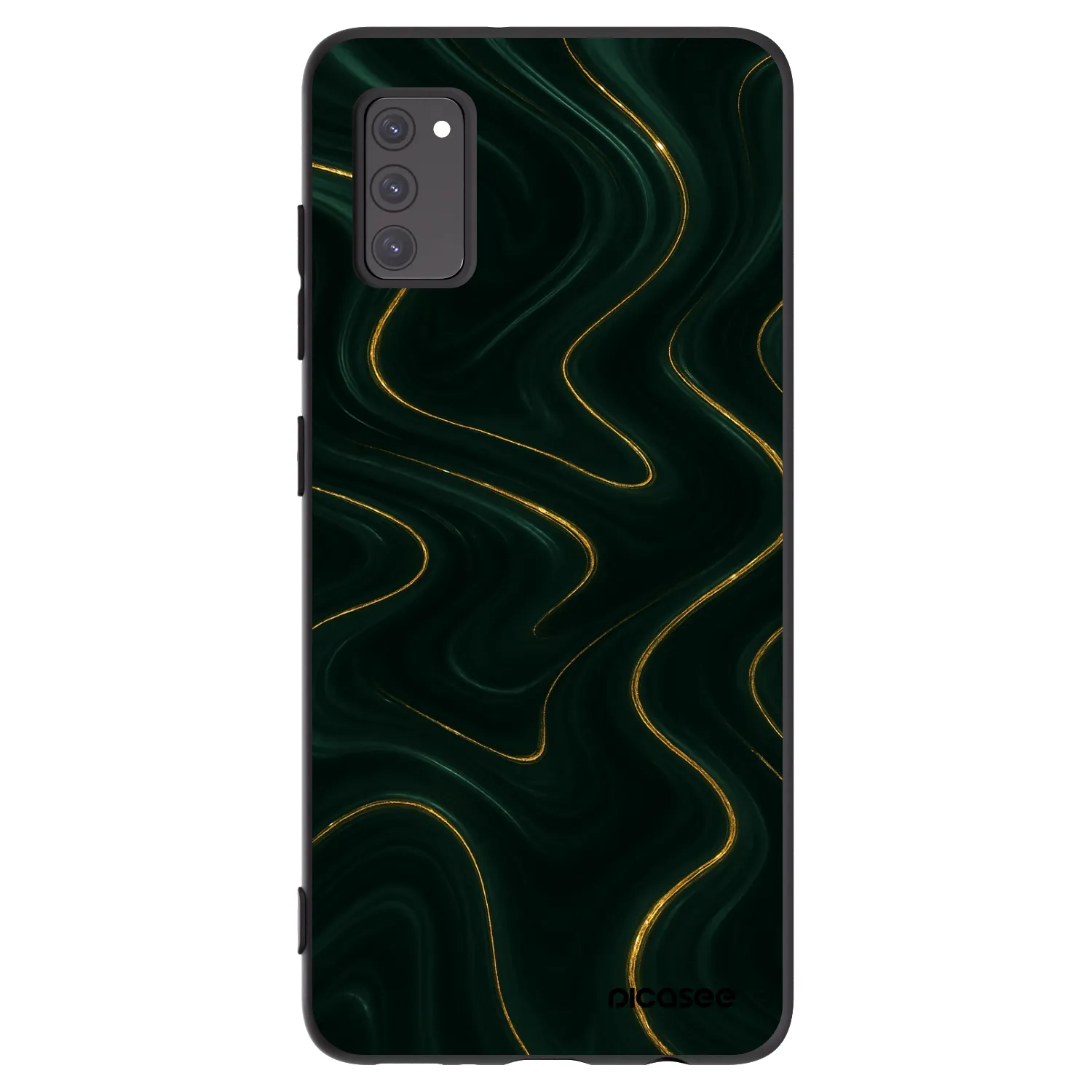 Picasee Samsung Galaxy A41 A415F Hülle - Schwarzes Silikon - Vawes