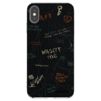 Picasee Apple iPhone XS Max Hülle - Transparentes Silikon - CONFESSION