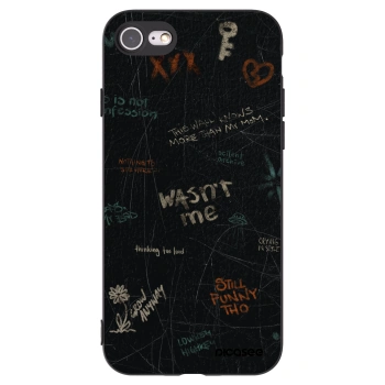 Picasee Apple iPhone SE 2022 Hülle - Schwarzes Silikon - CONFESSION