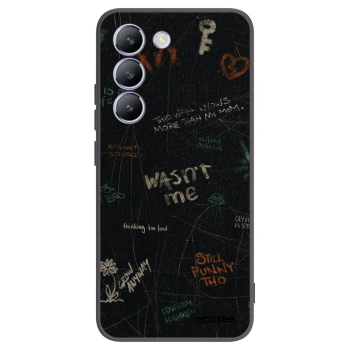 Picasee Vivo V40 SE 5G Hülle - Schwarzes Silikon - CONFESSION