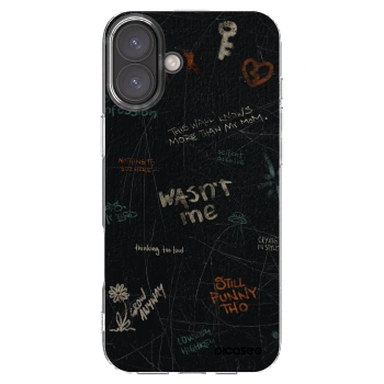 Picasee Apple iPhone 16 Plus Hülle - Transparentes Silikon - CONFESSION