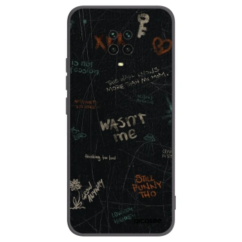 Picasee Xiaomi Redmi Note 9S Hülle - Schwarzes Silikon - CONFESSION