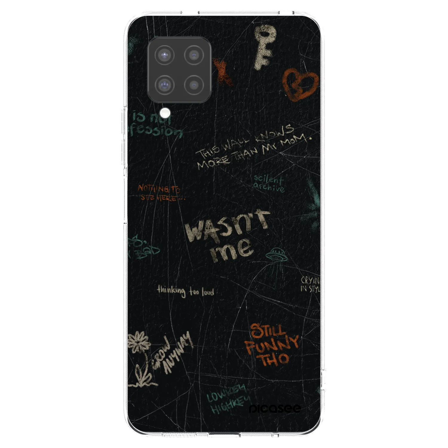 Picasee Samsung Galaxy A42 A426B Hülle - Transparentes Silikon - CONFESSION
