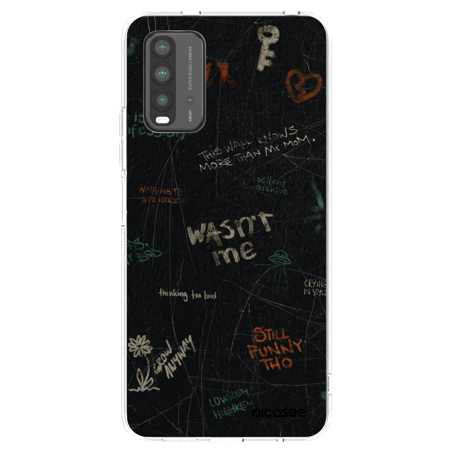 Picasee Xiaomi Redmi 9T Hülle - Schwarzes Silikon - CONFESSION