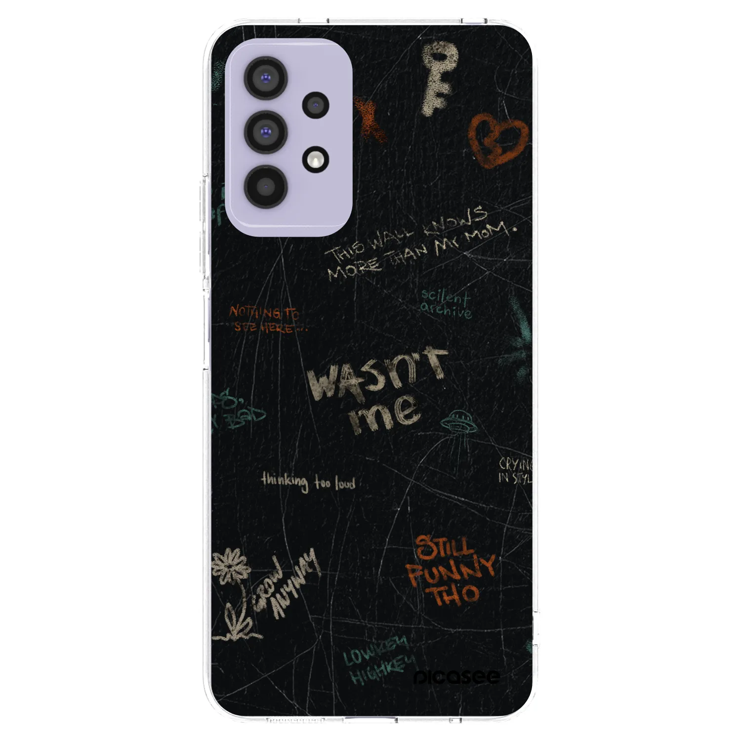 Picasee Samsung Galaxy A32 4G SM-A325F Hülle - Transparentes Silikon - CONFESSION