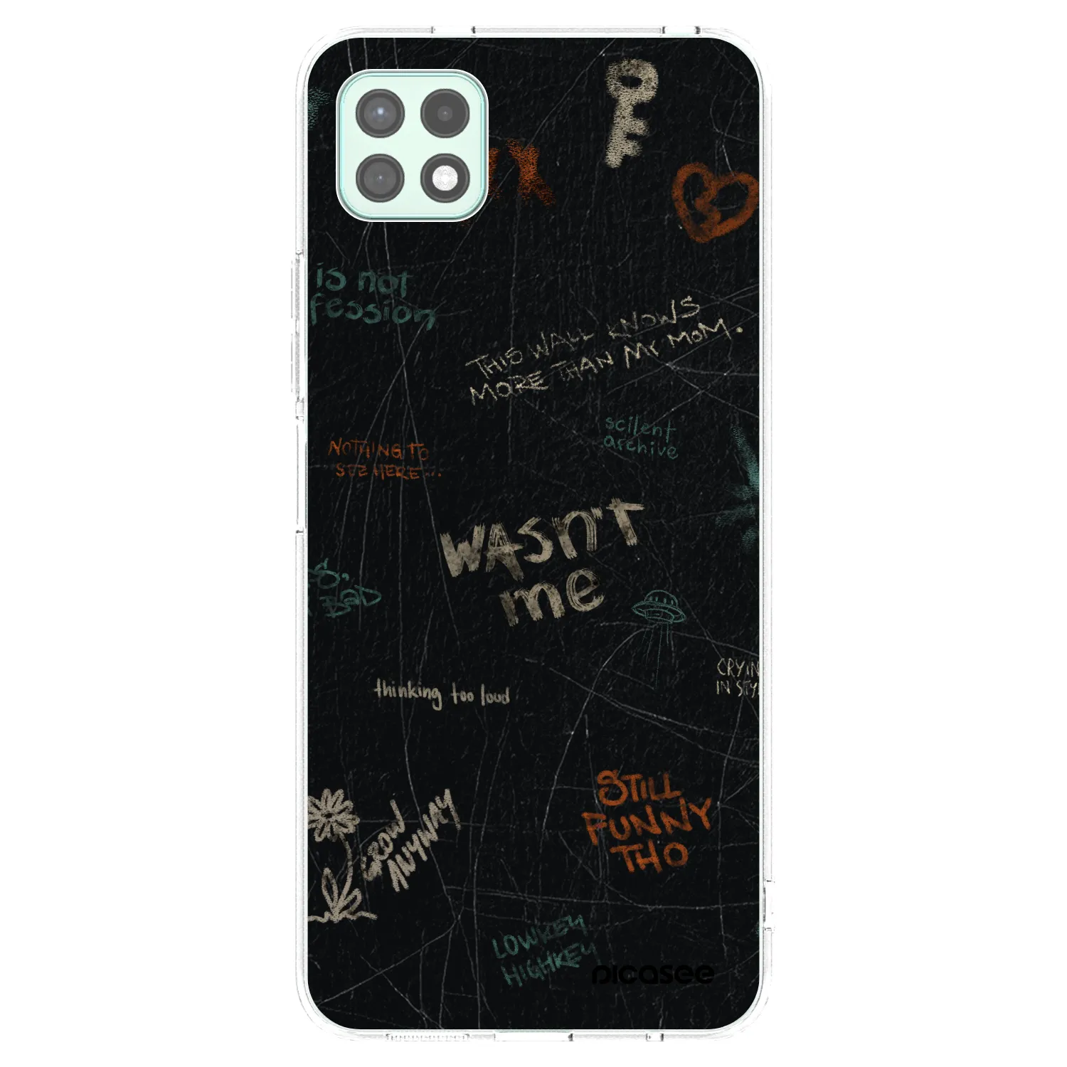 Picasee Samsung Galaxy A22 A226B 5G Hülle - Transparentes Silikon - CONFESSION