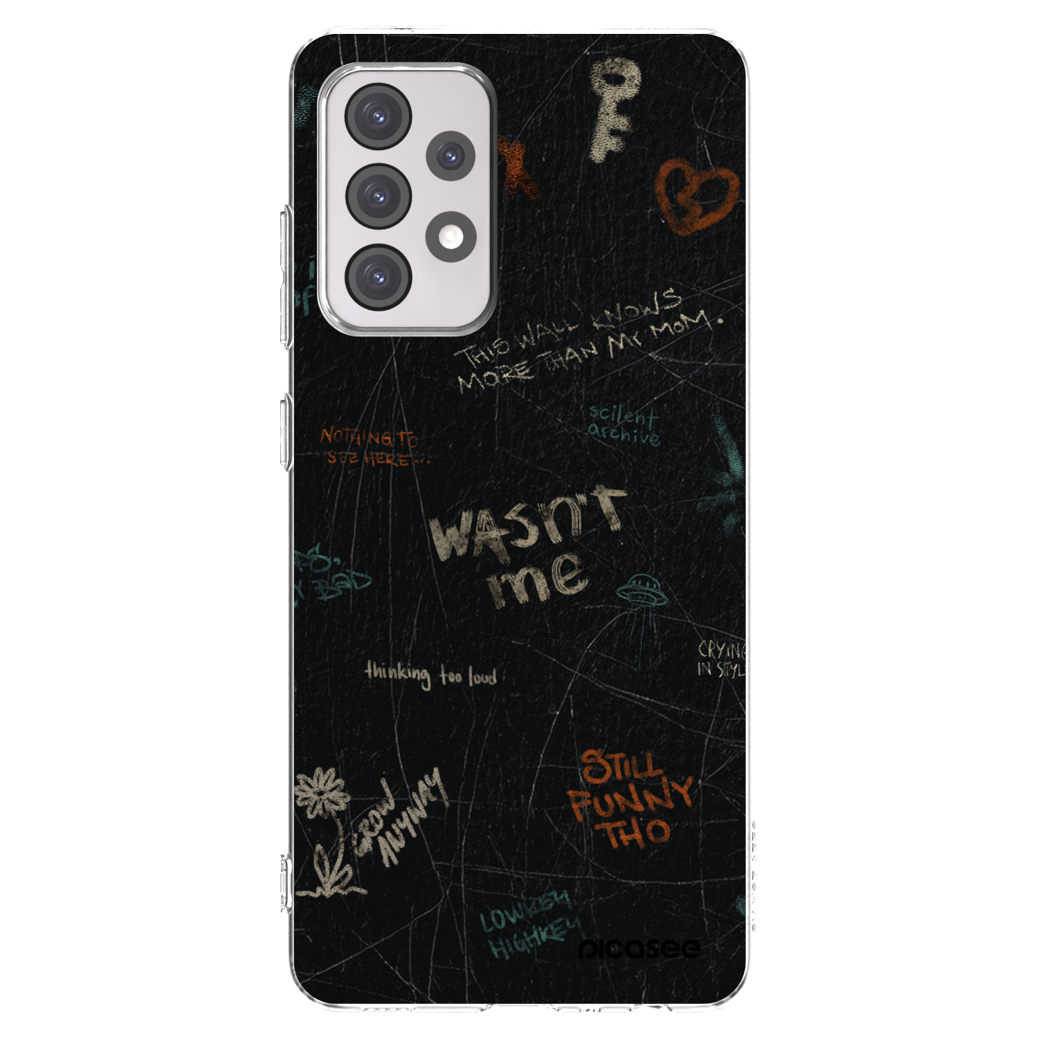 Picasee Samsung Galaxy A52s 5G A528B Hülle - Transparentes Silikon - CONFESSION