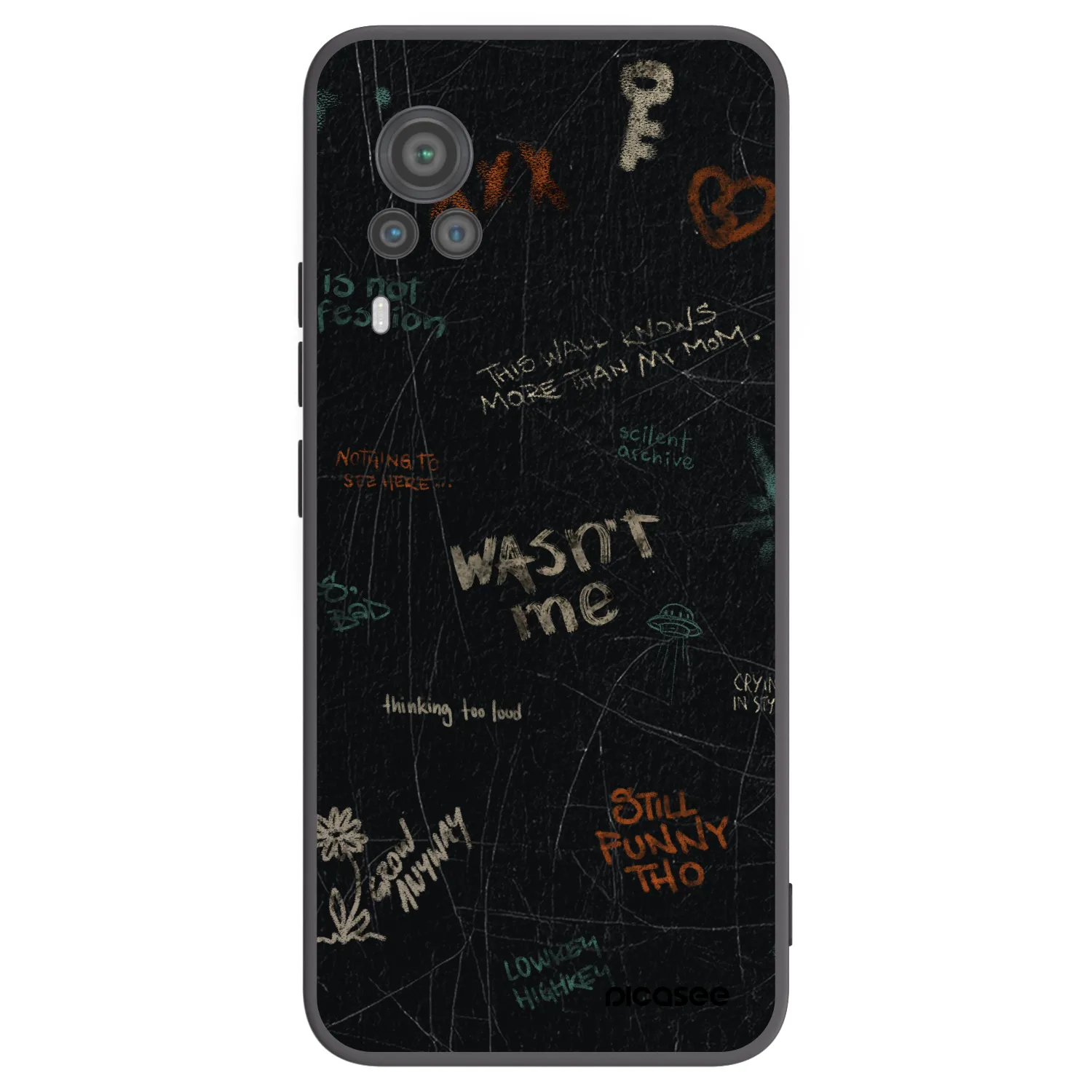 Picasee Vivo X60 Pro 5G Hülle - Schwarzes Silikon - CONFESSION