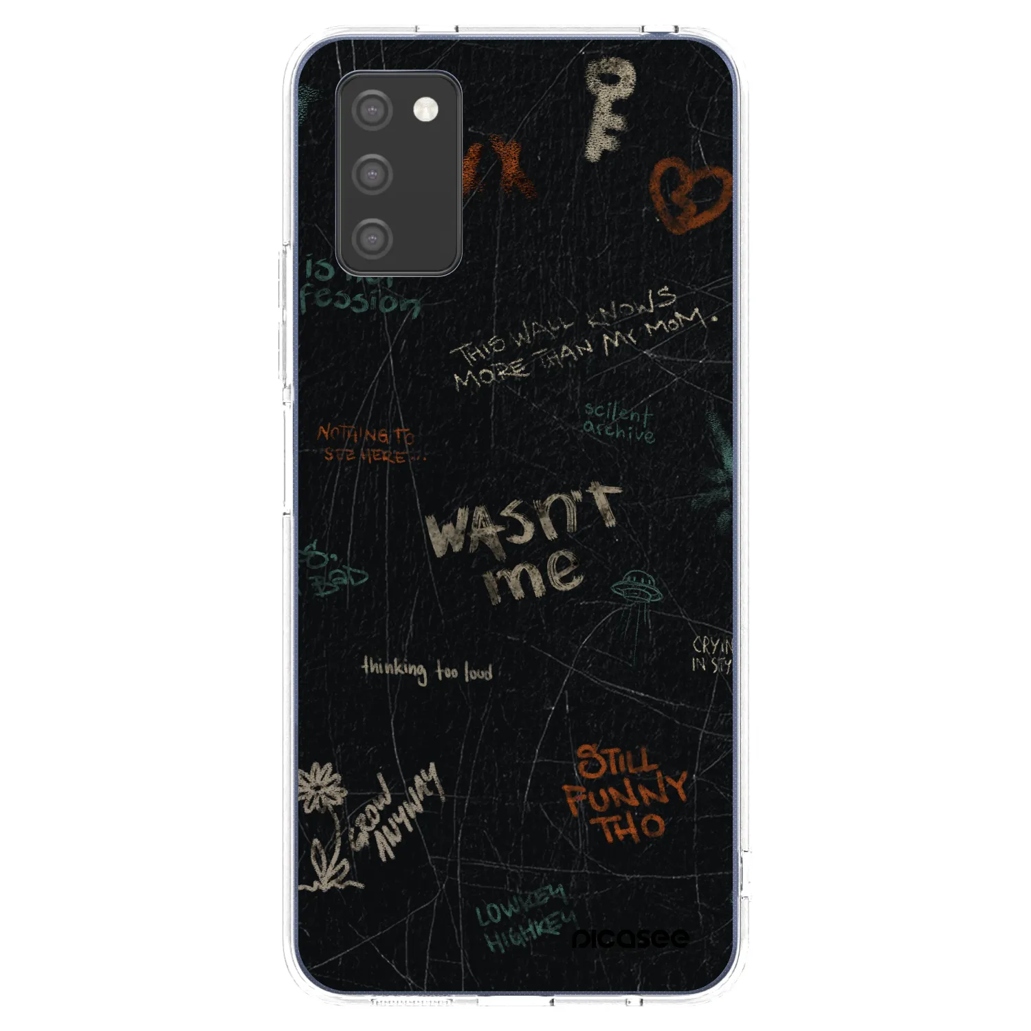 Picasee Samsung Galaxy A03s A037G Hülle - Transparentes Silikon - CONFESSION