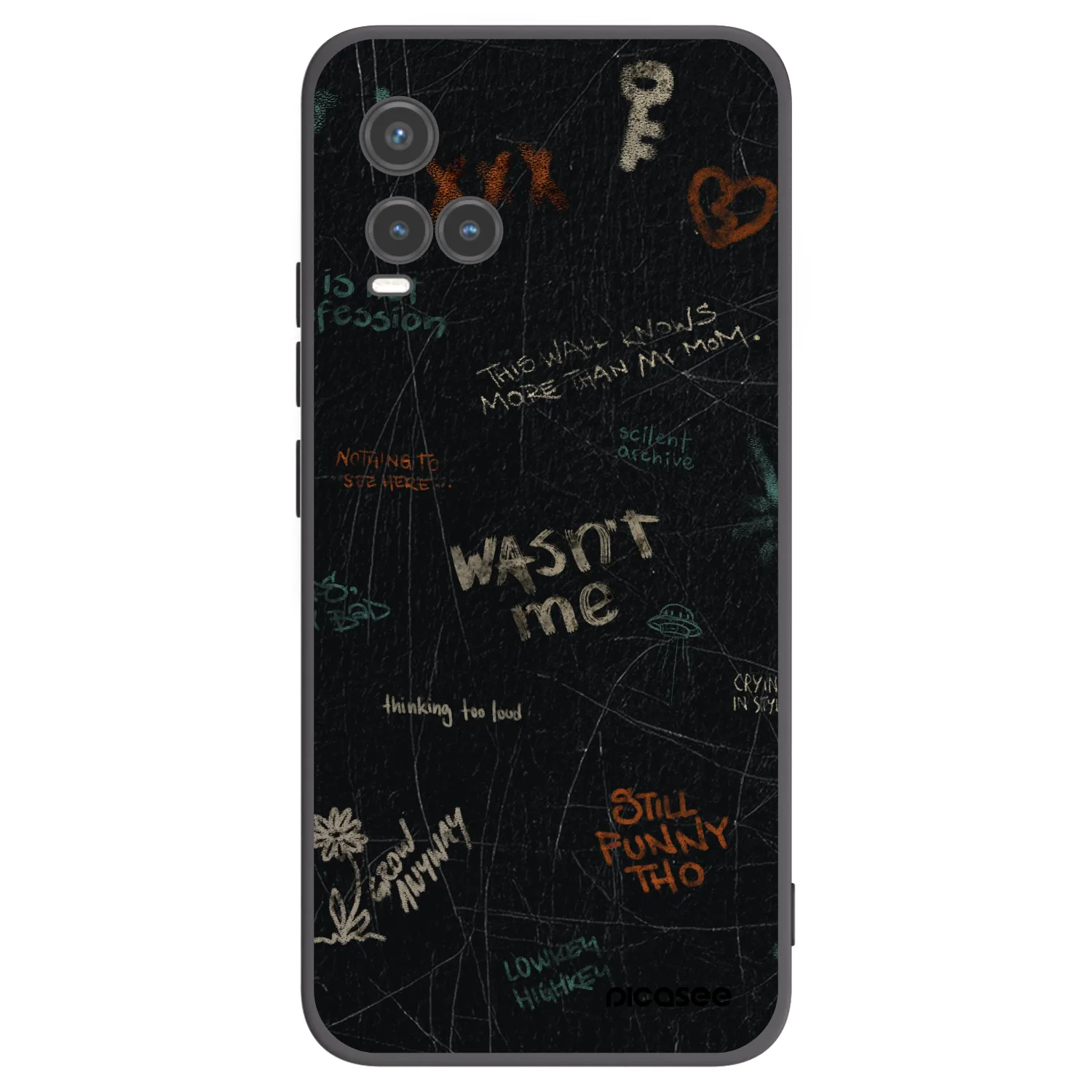 Picasee Vivo Y33s Hülle - Schwarzes Silikon - CONFESSION