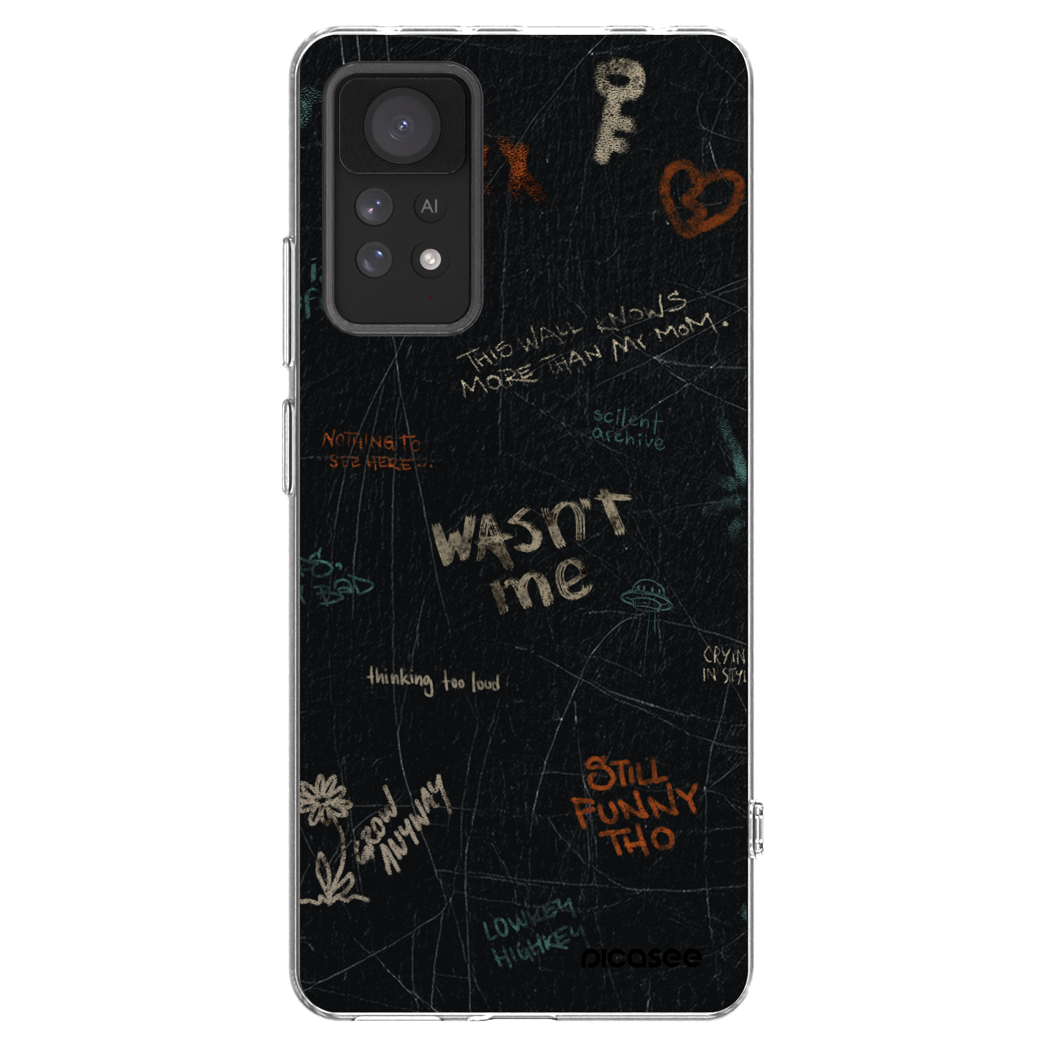 Picasee Xiaomi Redmi Note 11 Pro Hülle - Transparentes Silikon - CONFESSION