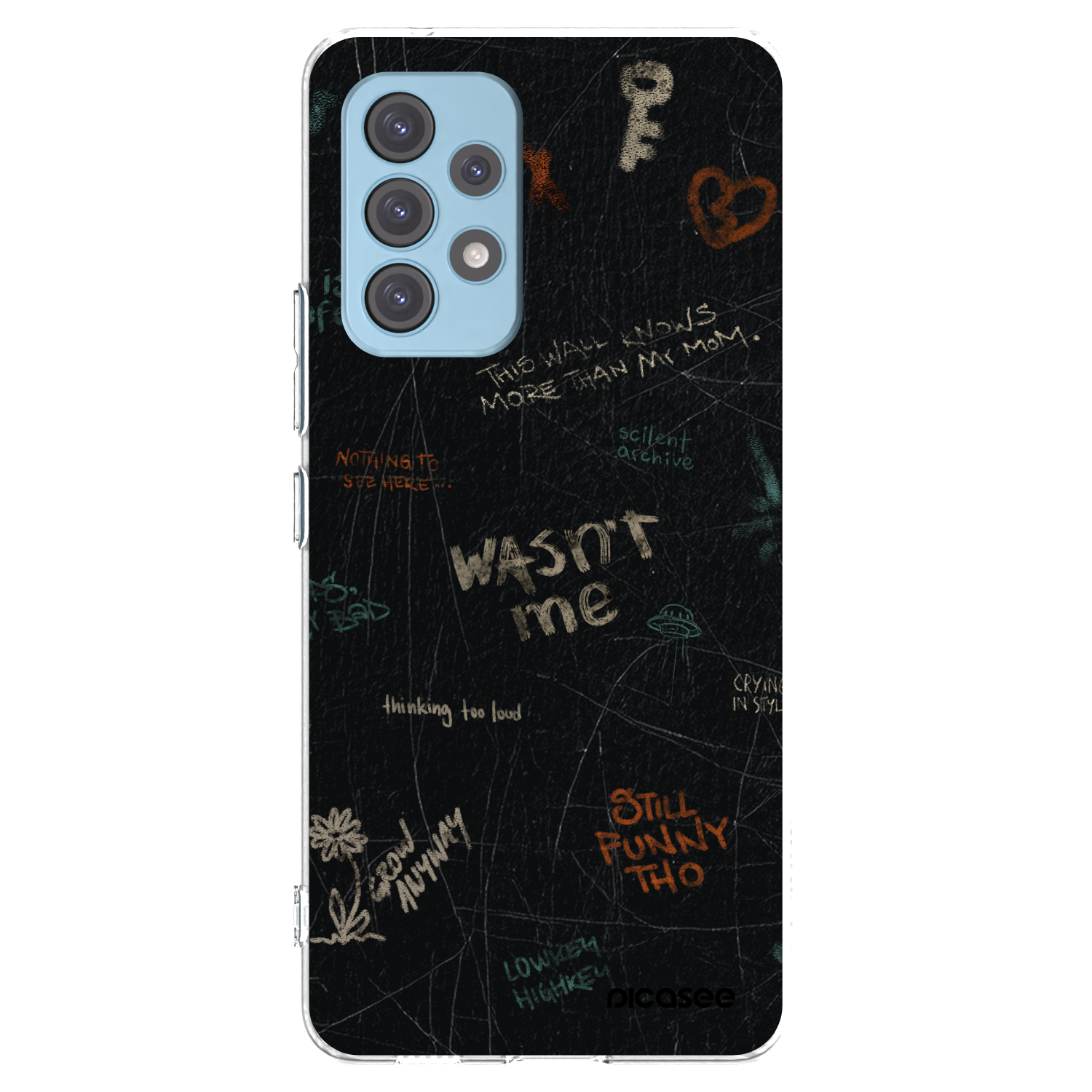 Picasee Samsung Galaxy A53 5G A536 Hülle - Transparentes Silikon - CONFESSION