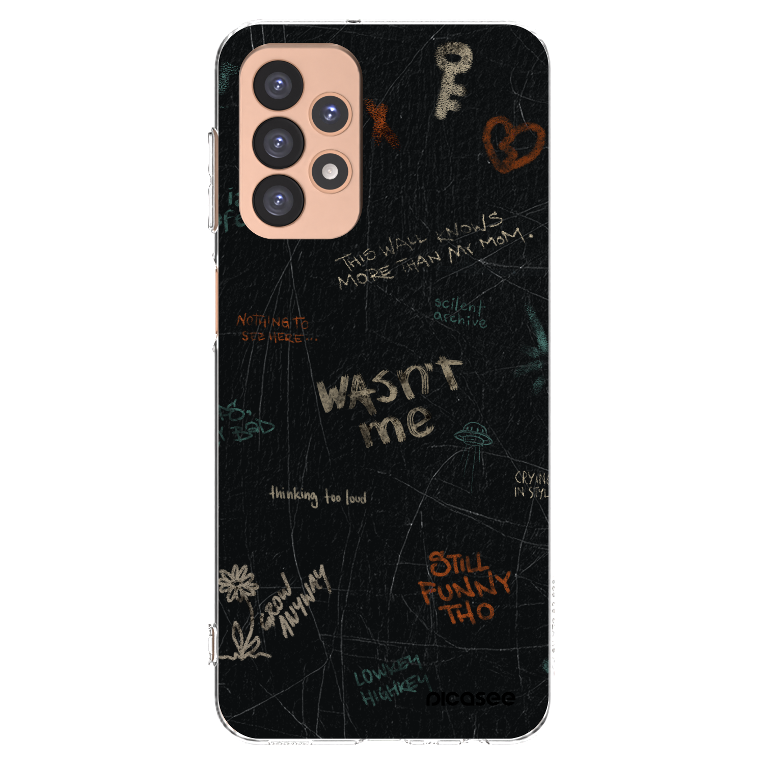 Picasee Samsung Galaxy A23 A236B 5G Hülle - Transparentes Silikon - CONFESSION