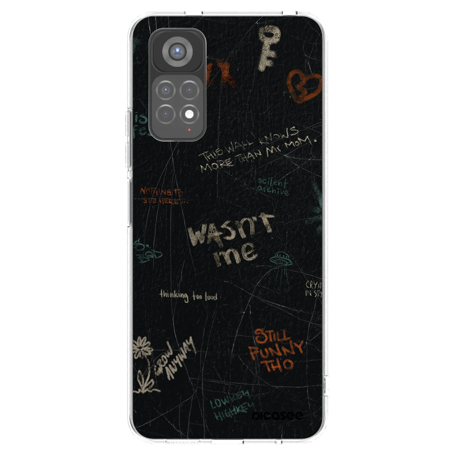 Picasee Xiaomi Redmi Note 11S 5G Hülle - Transparentes Silikon - CONFESSION