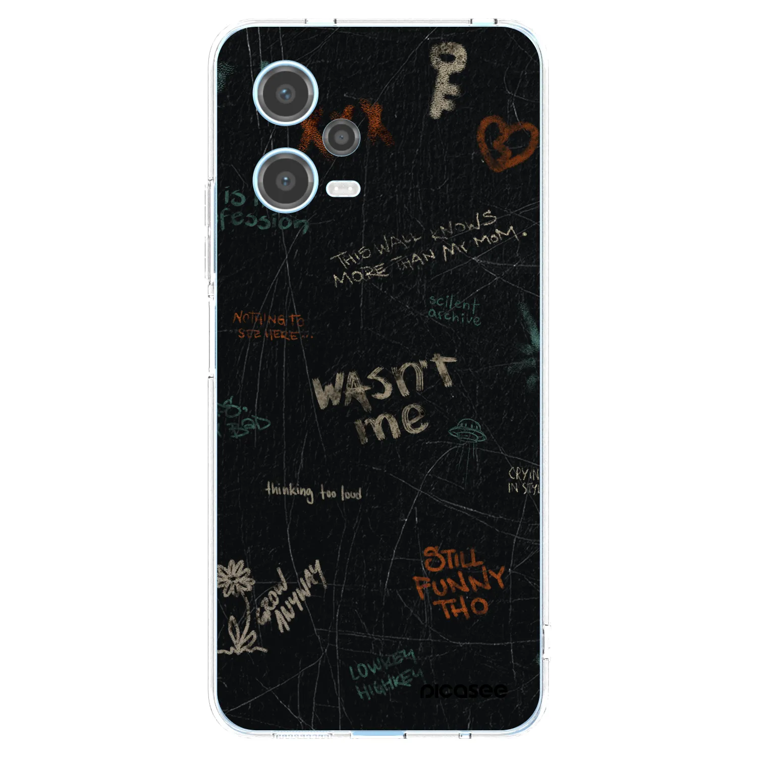 Picasee Xiaomi Redmi Note 12 5G Hülle - Transparentes Silikon - CONFESSION
