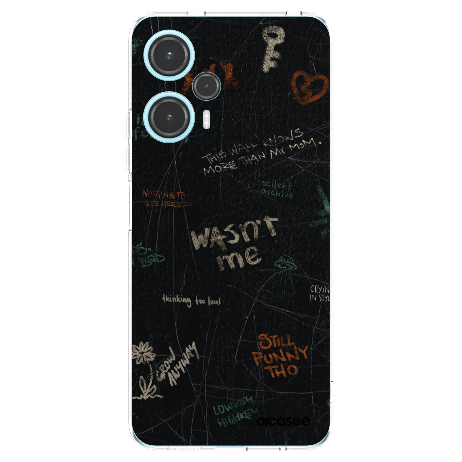 Picasee Xiaomi Poco F5 Hülle - Transparentes Silikon - CONFESSION