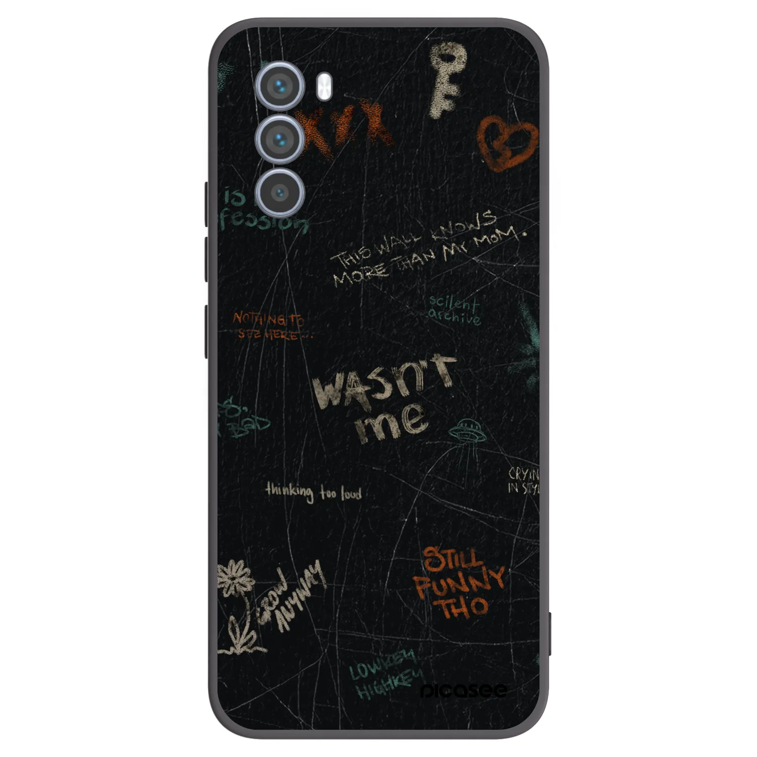 Picasee Motorola Moto G62 Hülle - Schwarzes Silikon - CONFESSION