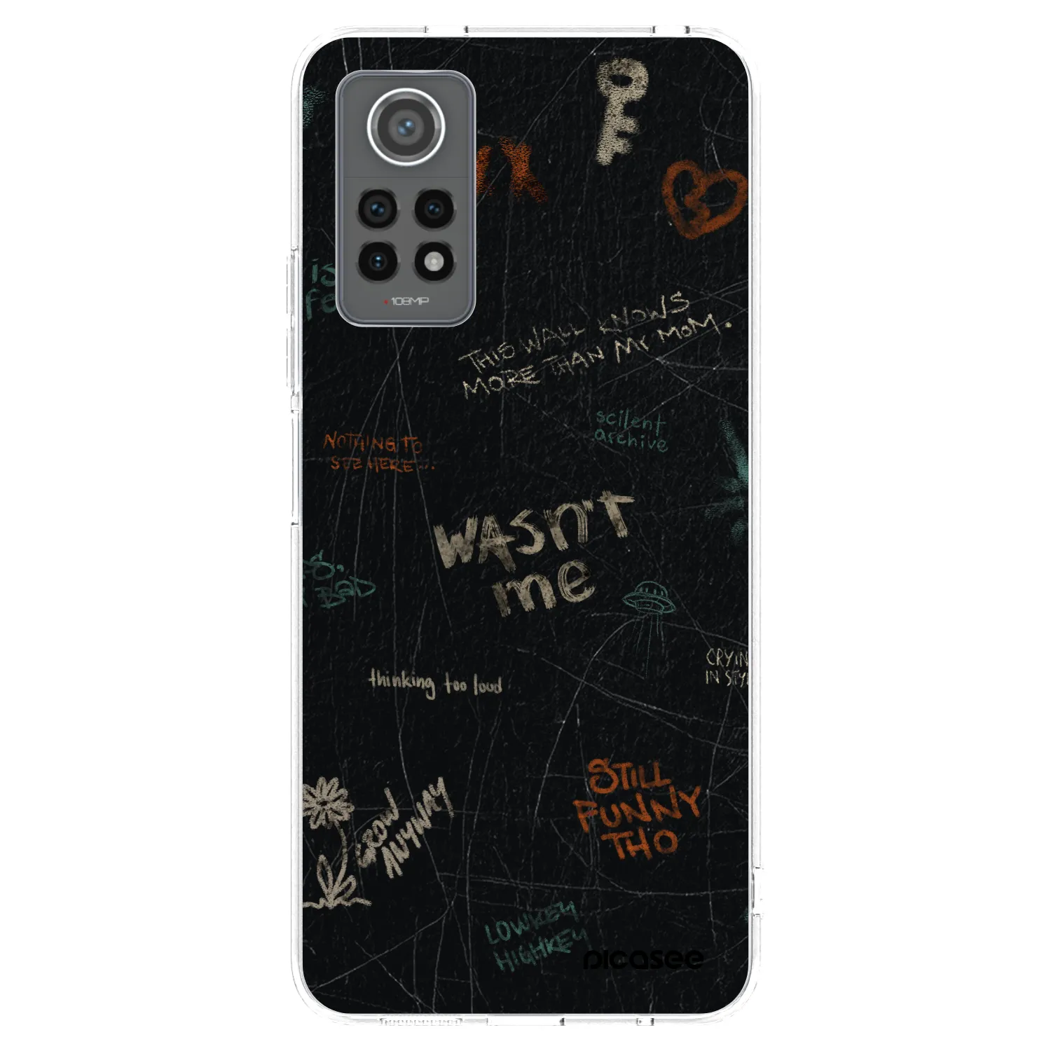 Picasee Xiaomi Redmi Note 12 Pro 4G Hülle - Transparentes Silikon - CONFESSION
