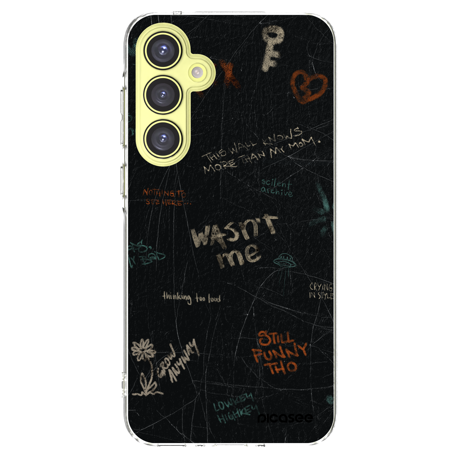 Picasee Samsung Galaxy A35 5G A356B Hülle - Transparentes Silikon - CONFESSION