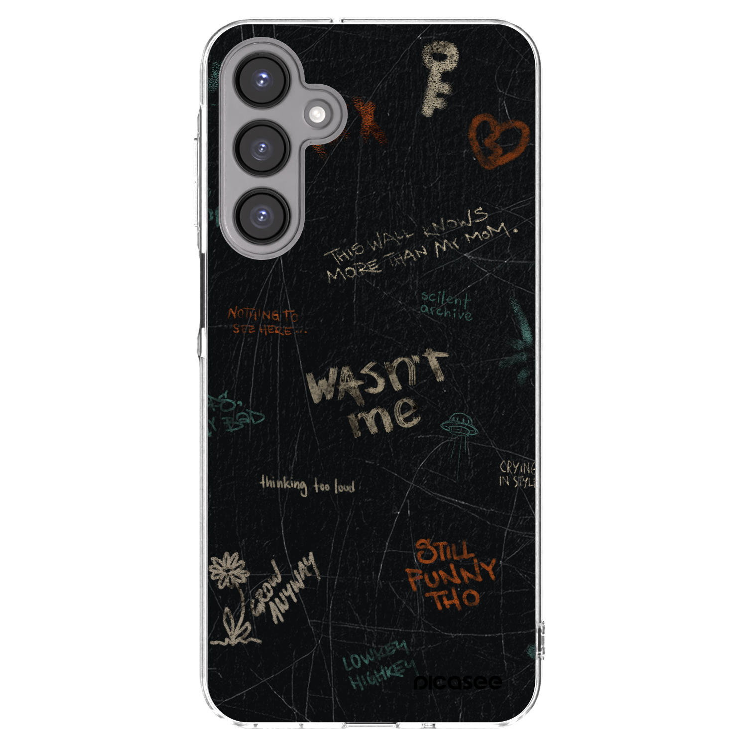 Picasee Samsung Galaxy A16 5G Hülle - Transparentes Silikon - CONFESSION