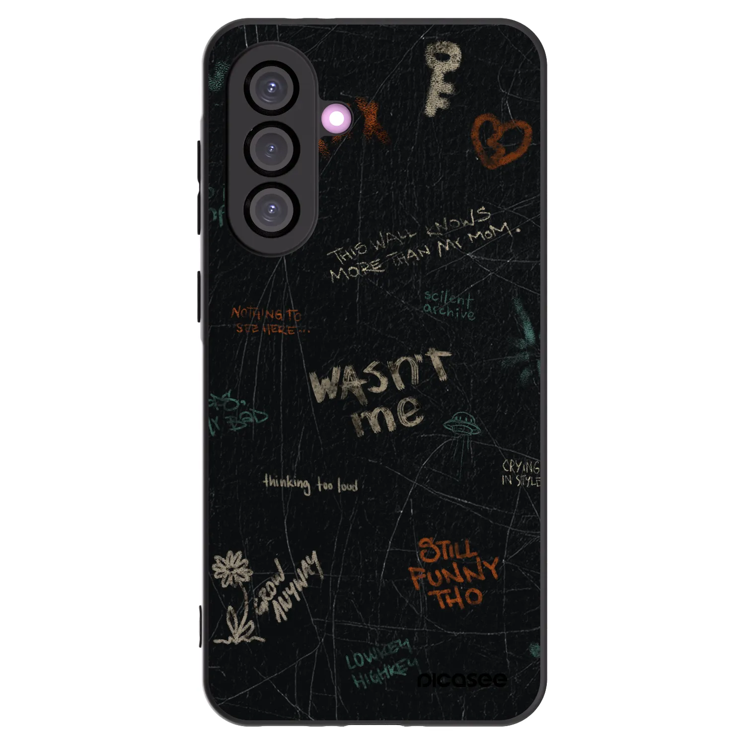 Picasee Samsung Galaxy A56 5G A566B Hülle - Schwarzes Silikon - CONFESSION