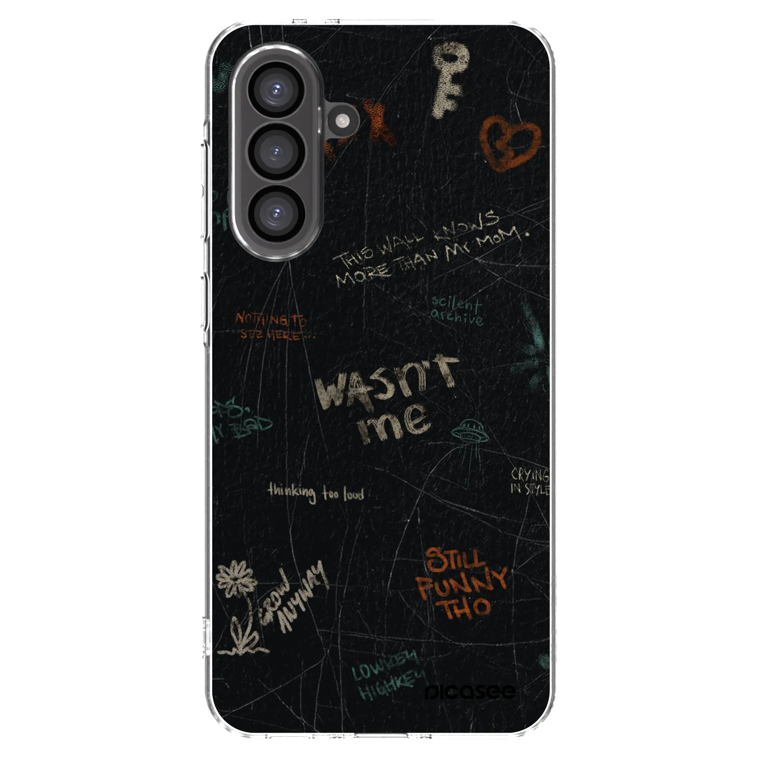 Picasee Samsung Galaxy A56 5G A566B Hülle - Transparentes Silikon - CONFESSION