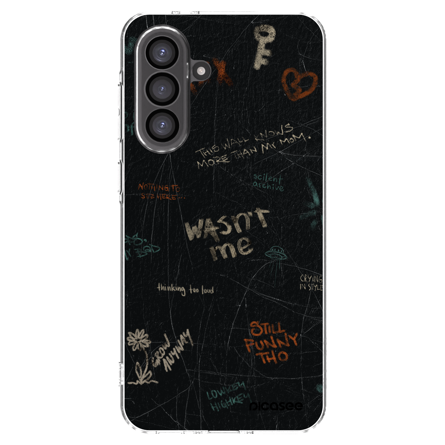 Picasee Samsung Galaxy A36 5G Hülle - Transparentes Silikon - CONFESSION