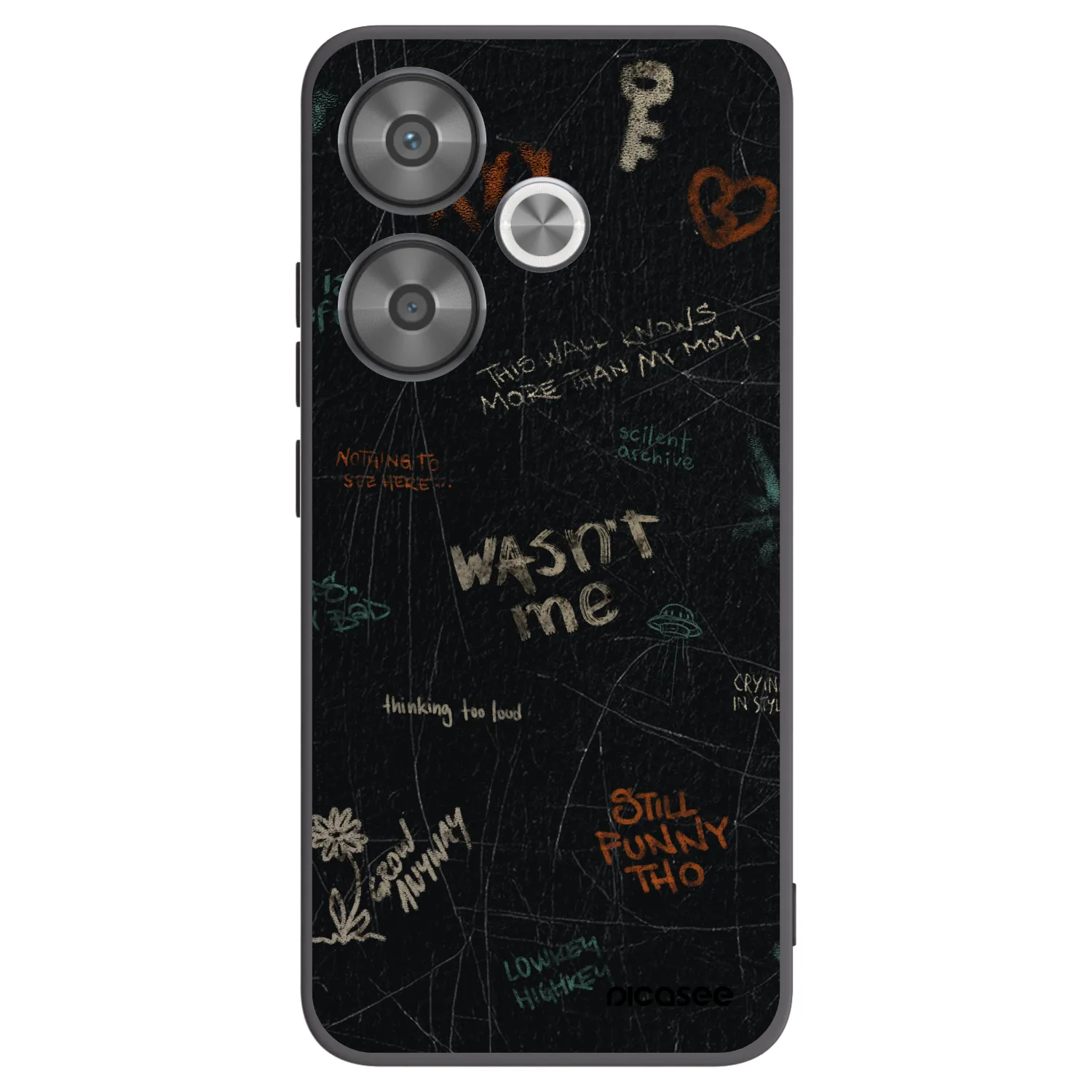 Picasee Xiaomi Poco F6 Hülle - Schwarzes Silikon - CONFESSION