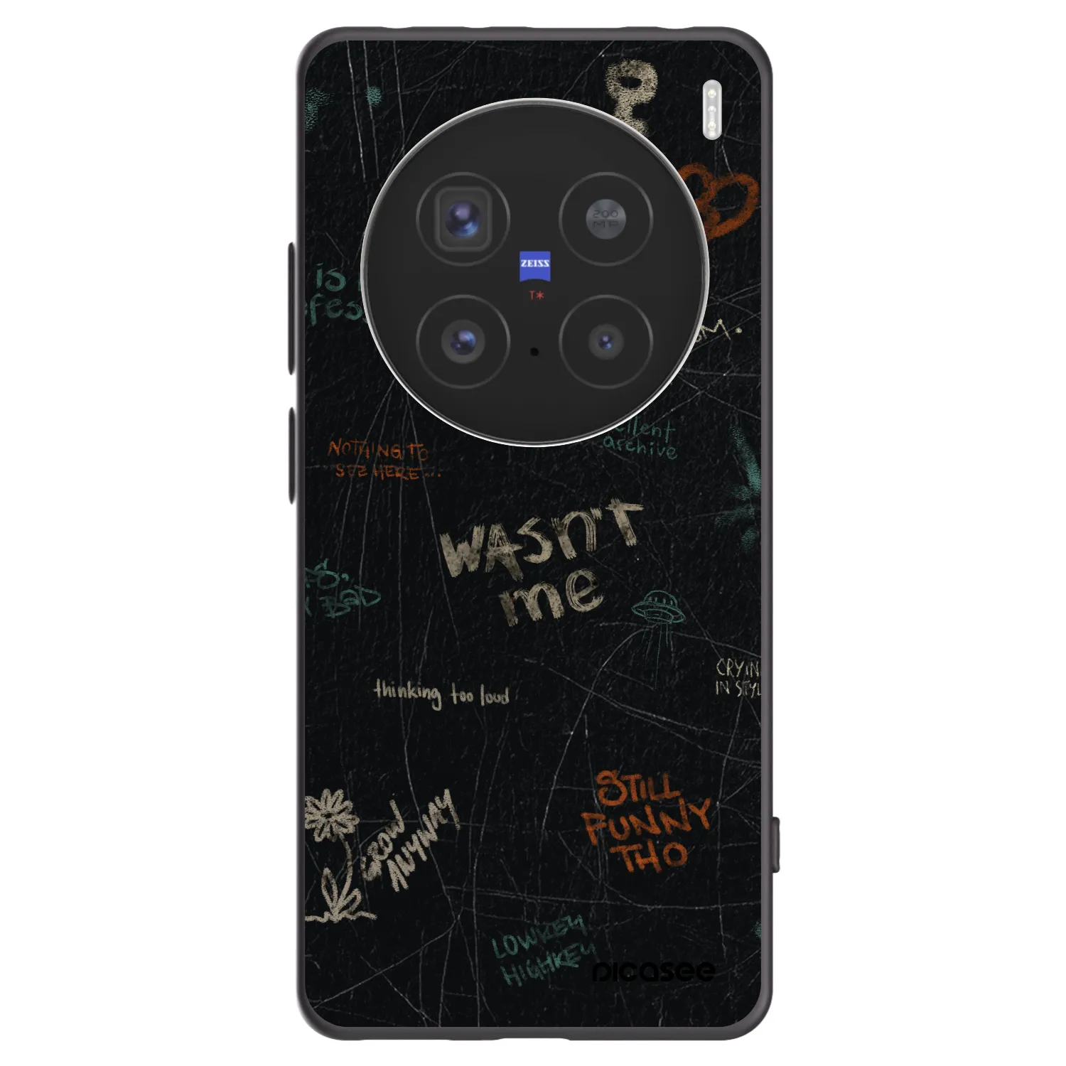 Picasee Vivo X200 Pro Hülle - Schwarzes Silikon - CONFESSION