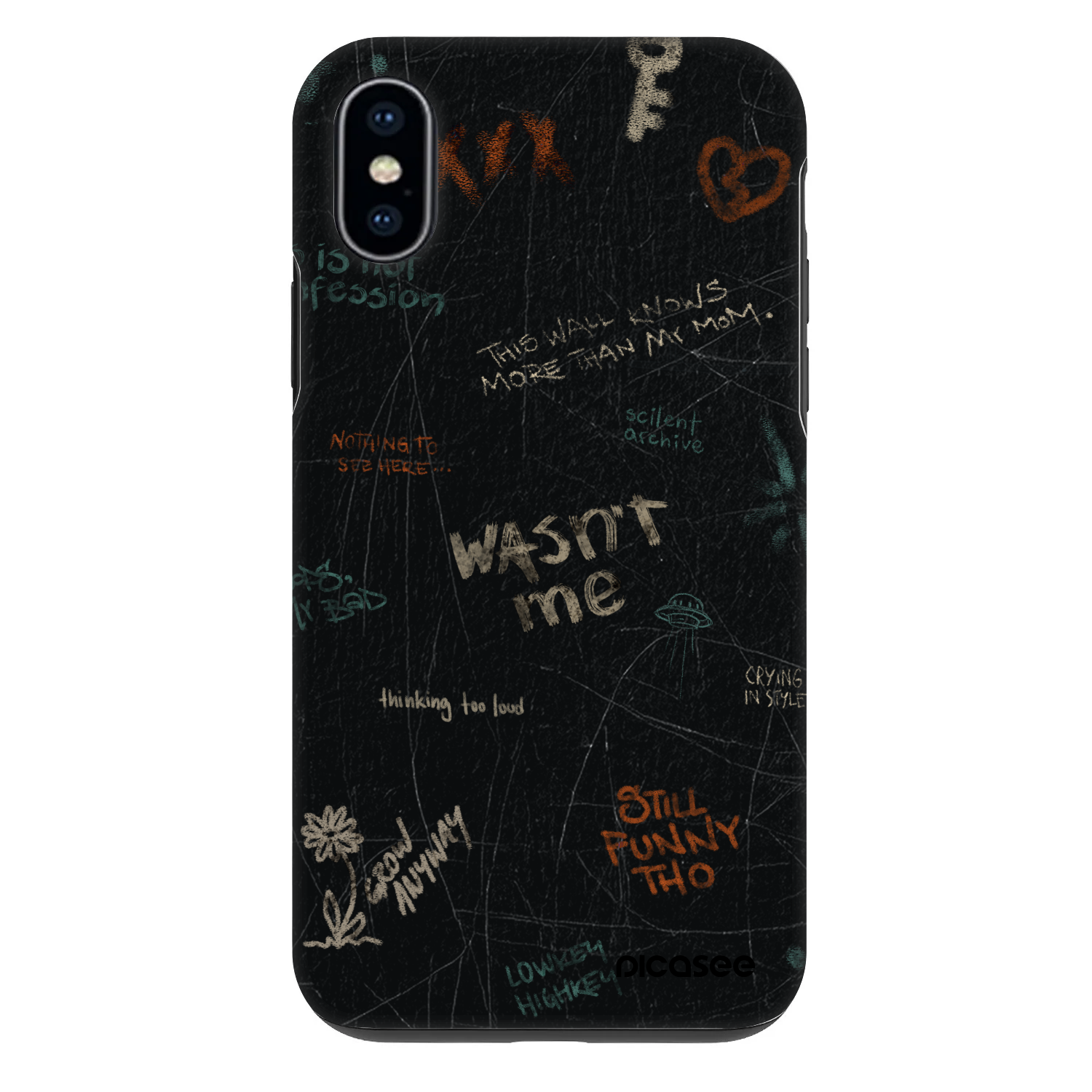 Picasee Fashion Case für Apple iPhone X/XS - CONFESSION