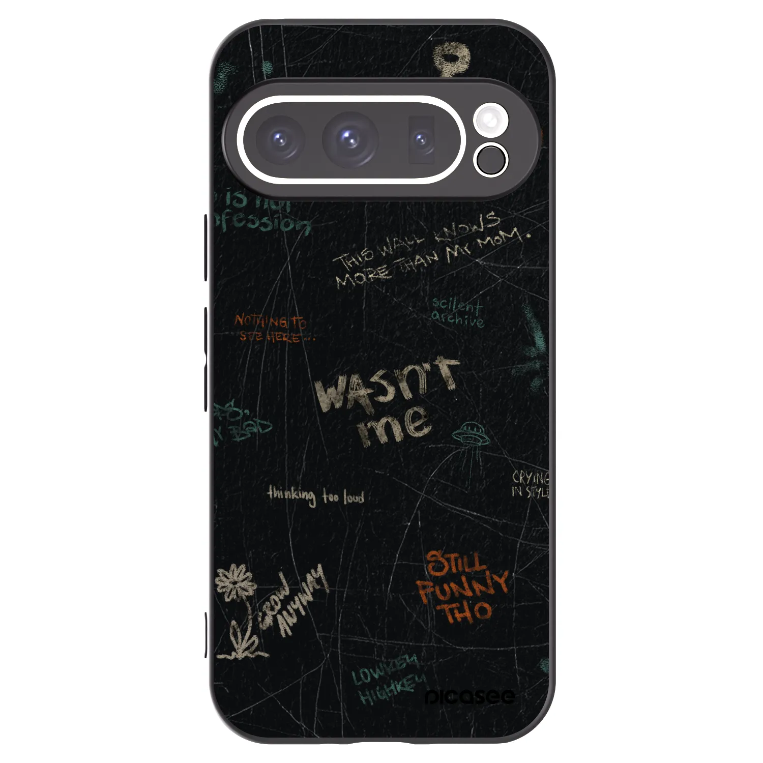 Picasee Google Pixel 9 Pro XL Hülle - Schwarzes Silikon - CONFESSION