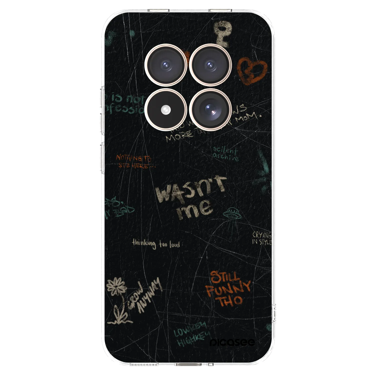 Picasee Xiaomi Redmi Note 15 Pro 4G Hülle - Transparentes Silikon - CONFESSION