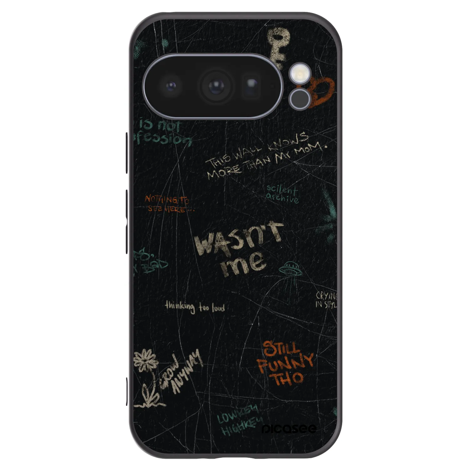 Picasee Google Pixel 10 Pro Hülle - Schwarzes Silikon - CONFESSION