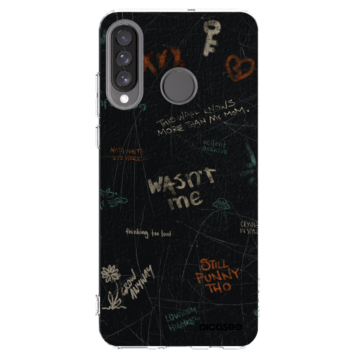 Picasee Huawei P30 Lite Hülle - Transparentes Silikon - CONFESSION
