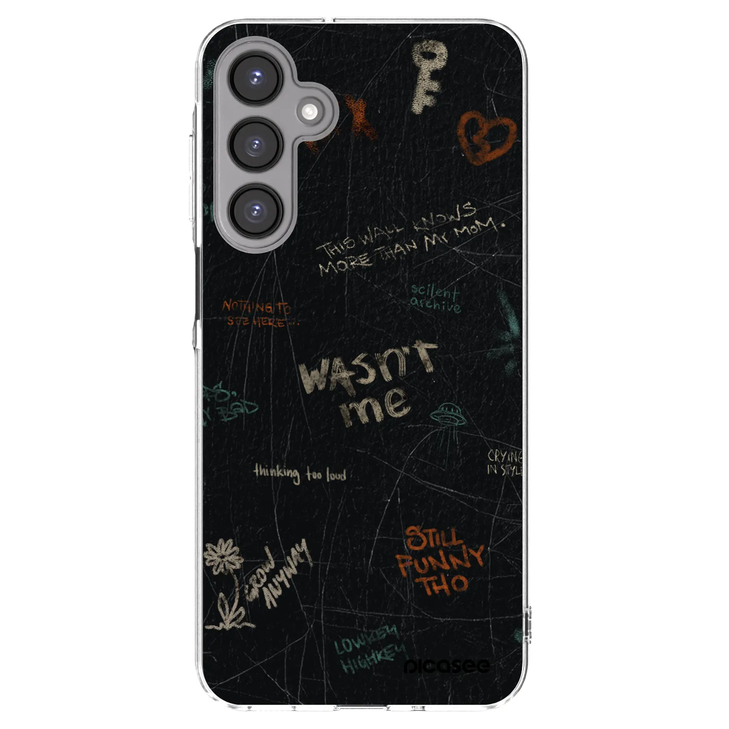Picasee Samsung Galaxy A16 4G Hülle - Transparentes Silikon - CONFESSION