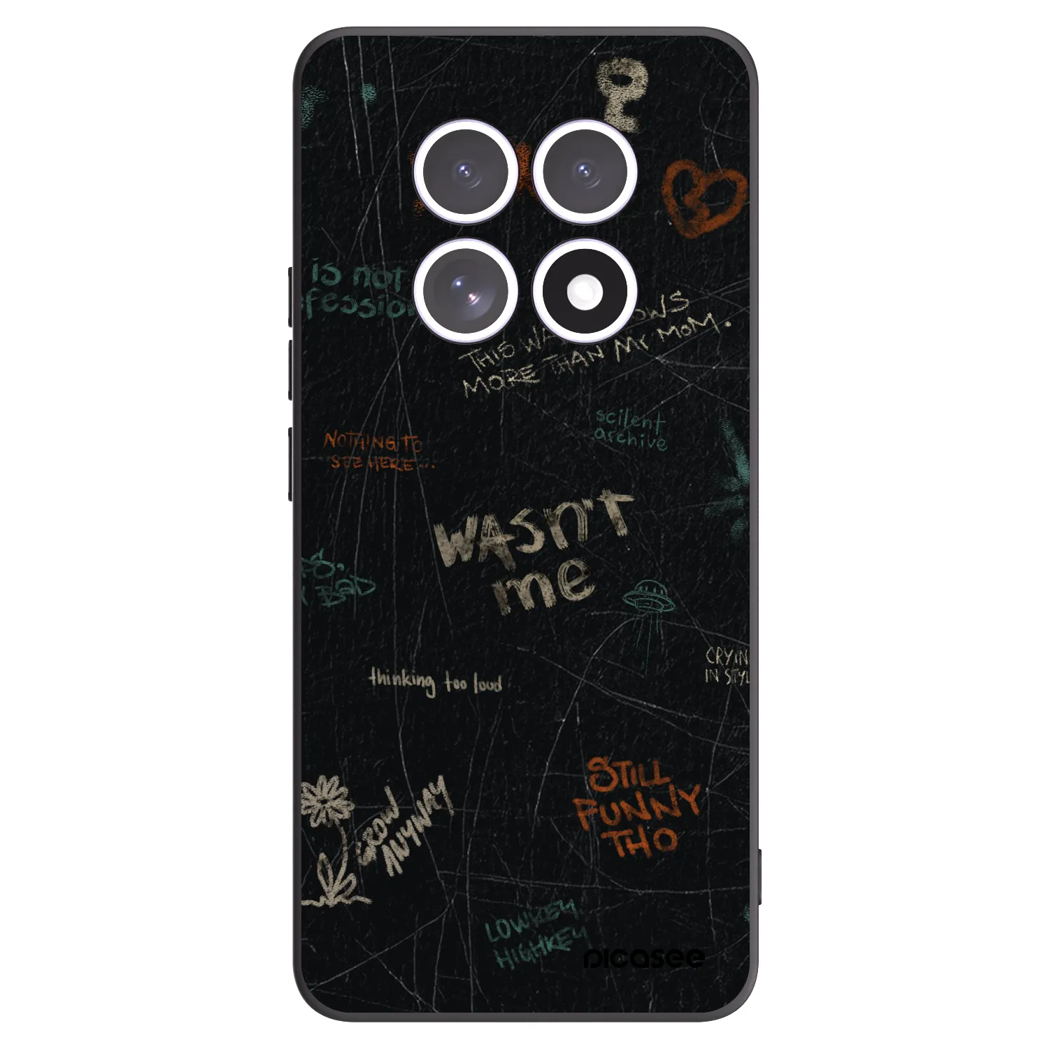 Picasee Xiaomi Redmi Note 15 5G Hülle - Schwarzes Silikon - CONFESSION