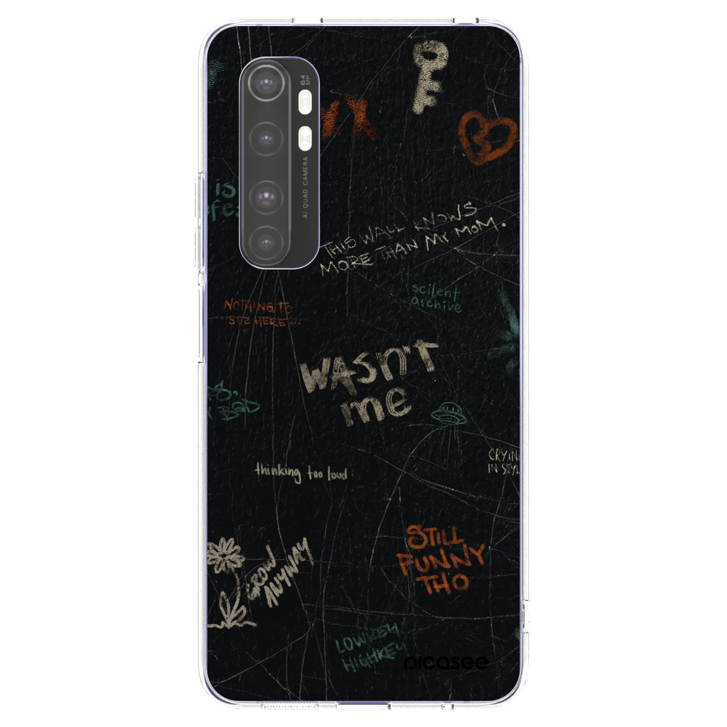 Picasee Xiaomi Mi Note 10 Lite Hülle - Transparentes Silikon - CONFESSION