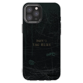Picasee Apple iPhone 12 Pro Max Hülle - Transparentes Silikon - DON´T TAG