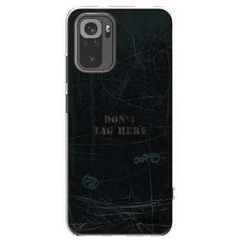 Picasee Xiaomi Redmi Note 10S Hülle - Transparentes Silikon - DON´T TAG