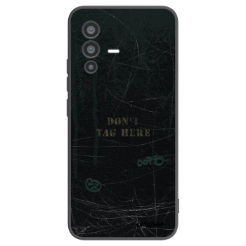 Picasee Vivo V23 5G Hülle - Schwarzes Silikon - DON´T TAG