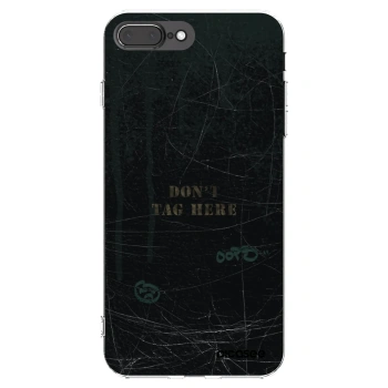 Picasee Apple iPhone 8 Plus Hülle - Transparentes Silikon - DON´T TAG