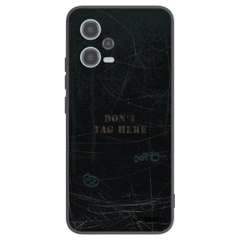Picasee Xiaomi Redmi Note 12 5G Hülle - Schwarzes Silikon - DON´T TAG