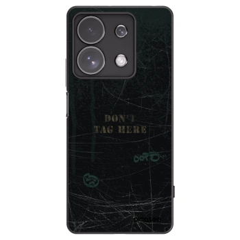 Picasee Xiaomi Redmi Note 13 Pro 4G Hülle - Schwarzes Silikon - DON´T TAG