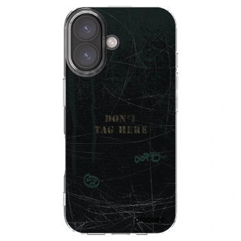 Picasee Apple iPhone 16 Hülle - Transparentes Silikon - DON´T TAG