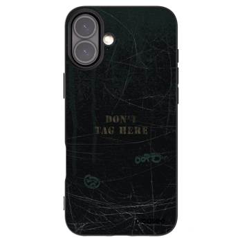 Picasee Apple iPhone 16 Plus Hülle - Schwarzes Silikon - DON´T TAG
