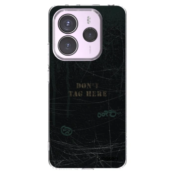 Picasee Xiaomi Redmi Note 14 5G Hülle - Transparentes Silikon - DON´T TAG
